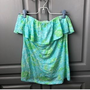 Lily Pulitzer strapless top